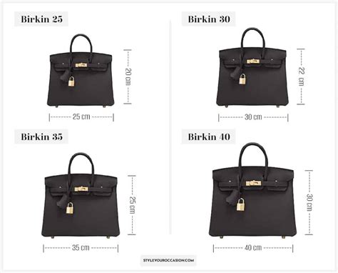 hermes bag sizes.